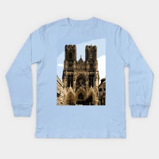 Celebrating Notre Dame I Church Paris France Travel Kids Long Sleeve T-Shirt